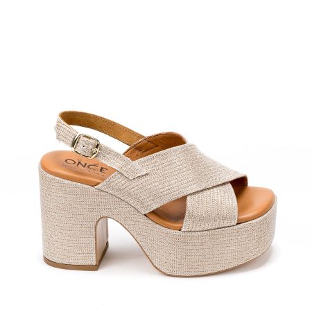 Alternative view of Ženske sandale Once-80631 bež na štiklu